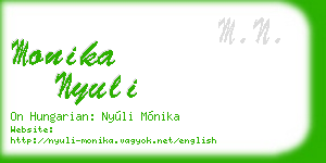 monika nyuli business card