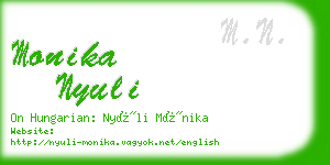 monika nyuli business card